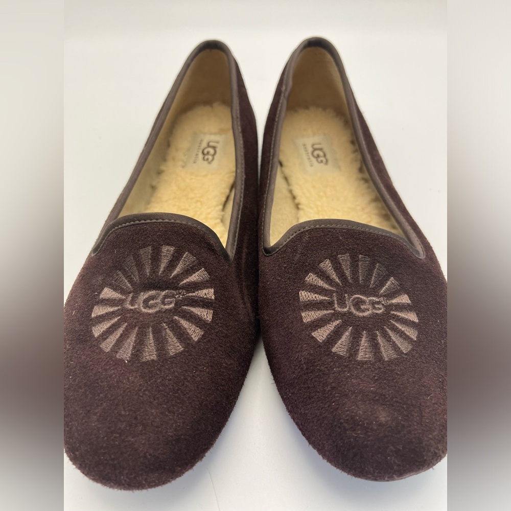 UGG Chocolate Suede Slippers